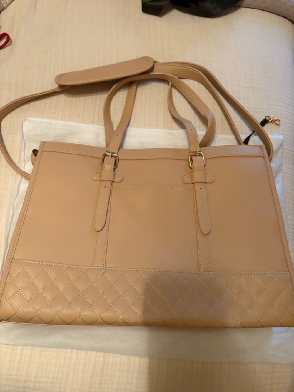 Lovevook  Tan Leather Tote